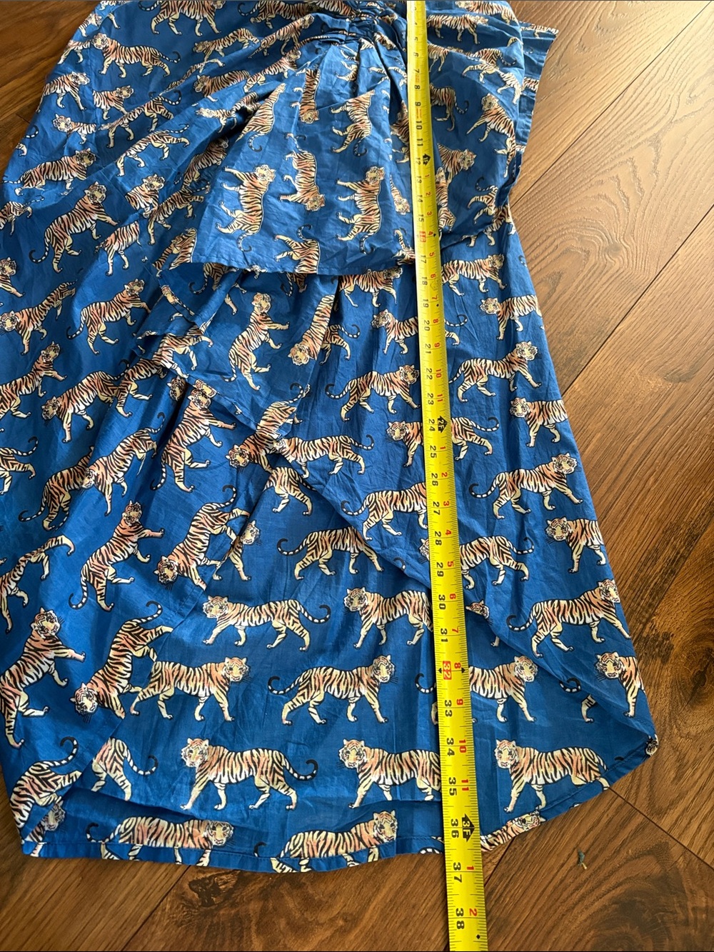 Guadalupe Women’s Royal Blue Tiger Pareo Skirt - Picture 7 of 10